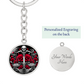 Gothic Libra Zodiac Keychain