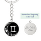 Gemini Zodiac Keychain