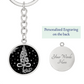 Infinity Gladiolus Keychain