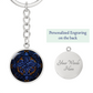 Blue Celtic Knot Keychain - Romantic Pendant Jewelry