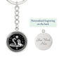 Horse and Snake Keychain
