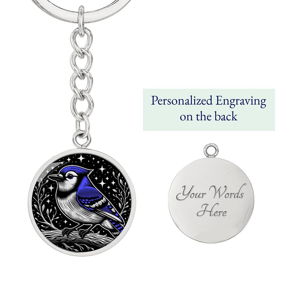 Blue Jay Keychain