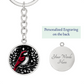 Red Bird Keychain - Wildlife Pendant Jewelry