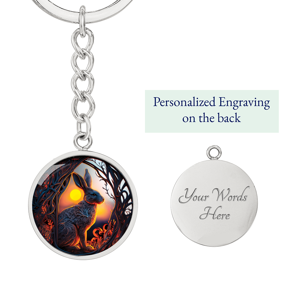 Rabbit Keychain - Chinese Zodiac Animal Pendant Jewelry