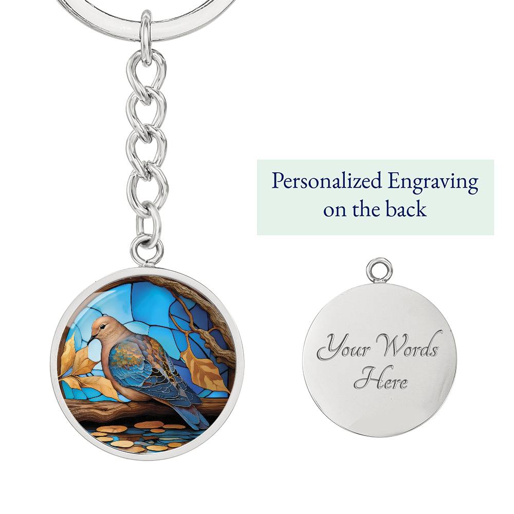 Mourning Dove Keychain