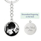 Moon and Rabbit Keychain