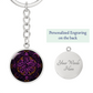 Purple Celtic Knot Keychain - Romantic Pendant Jewelry