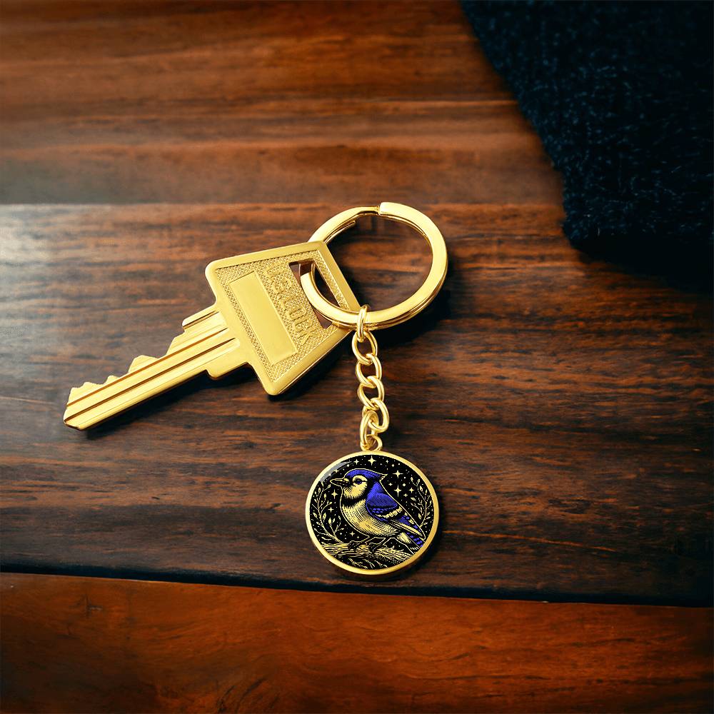 Blue Jay Keychain