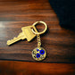 Blue Morning Glory Keychain