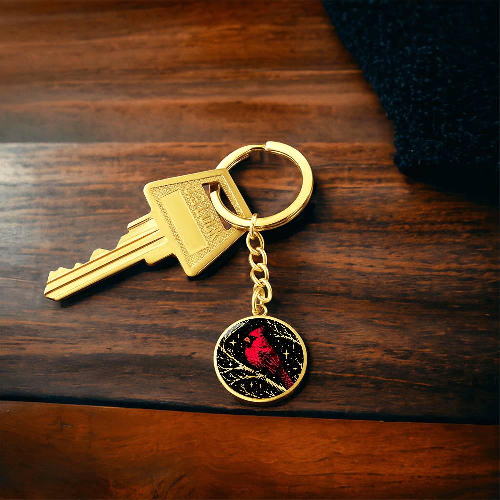 Northern Cardinal Keychain