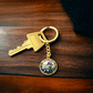 Iris Keychain - February Birth Flower Pendant Jewelry