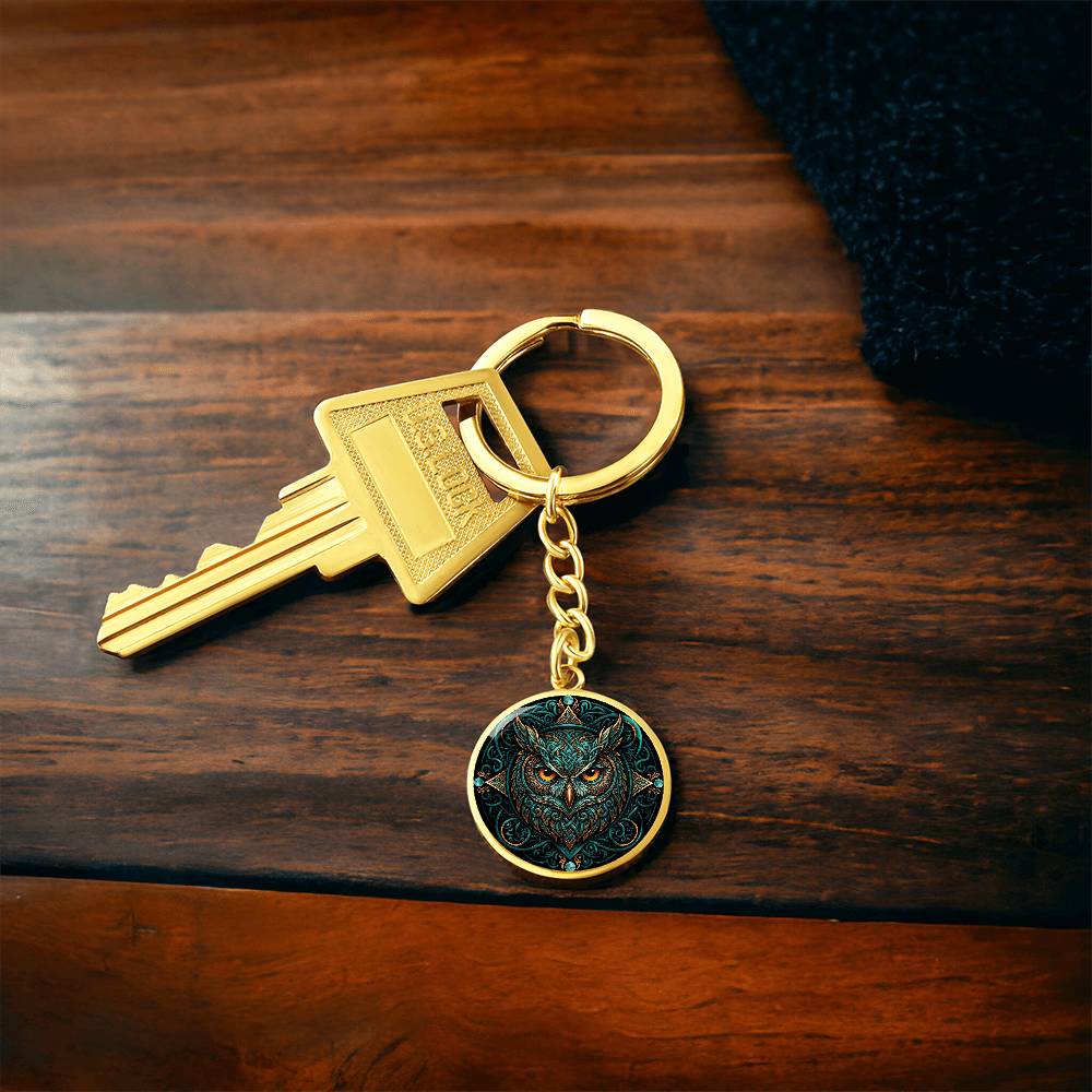 Celtic Owl Keychain – Symbolizing Wisdom and Spiritual Guidance