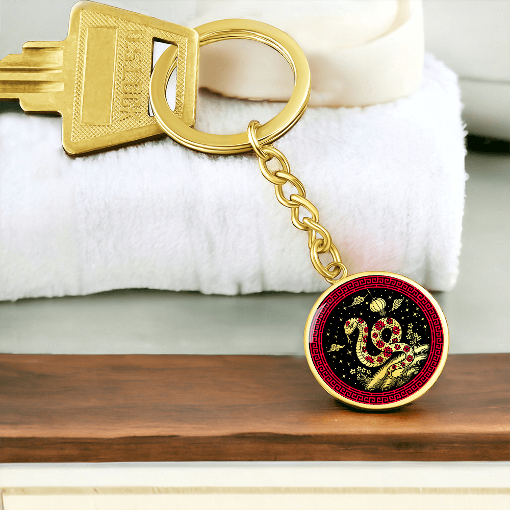 Snake Keychain - Chinese Zodiac Charm Pendant