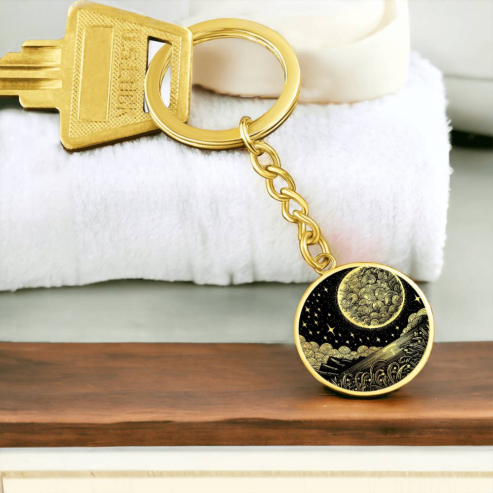 Full Moon Keychain