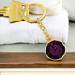 Purple Celtic Knot Keychain - Romantic Pendant Jewelry