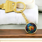 Gold Marijuana Keychain