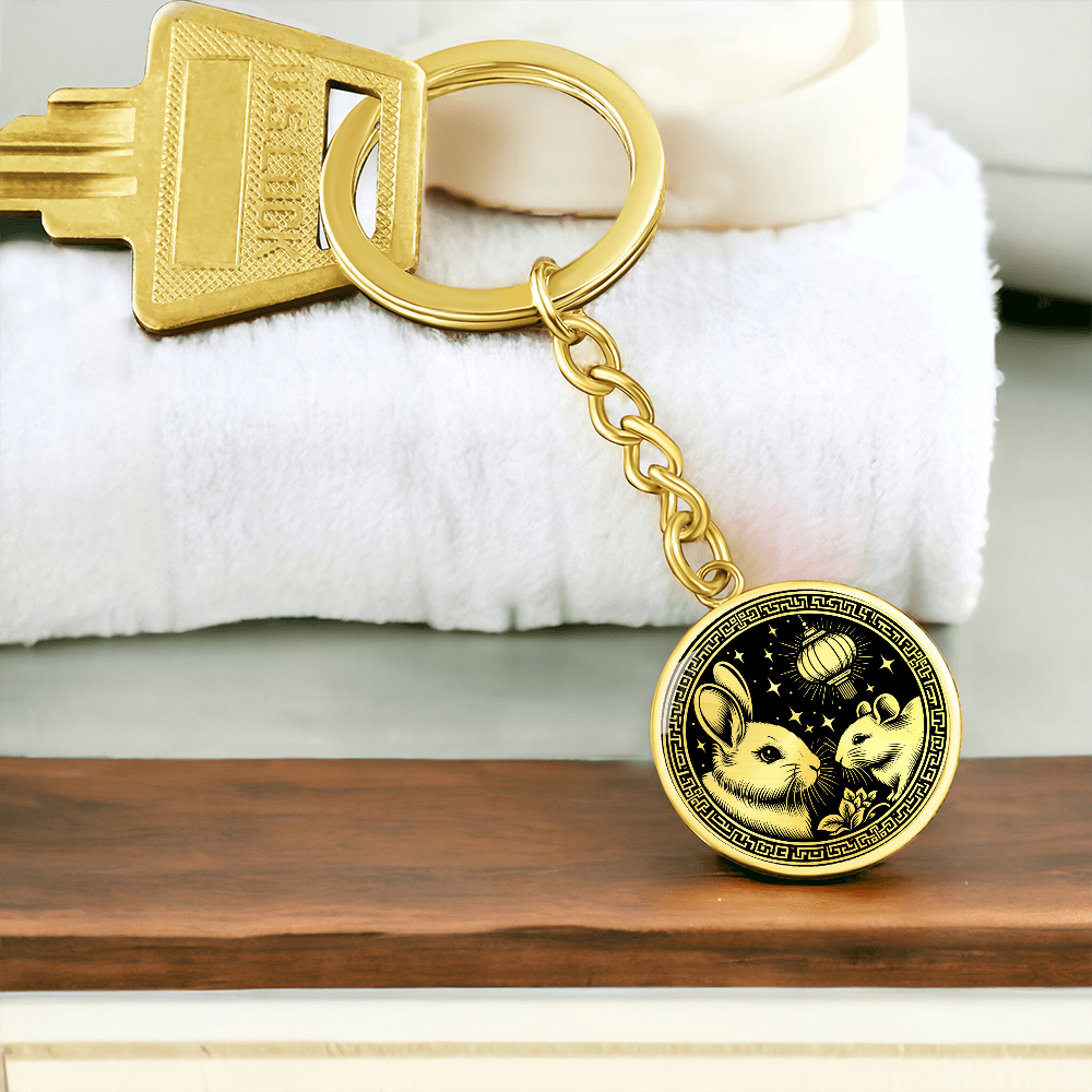 Rat & Rabbit Keychain