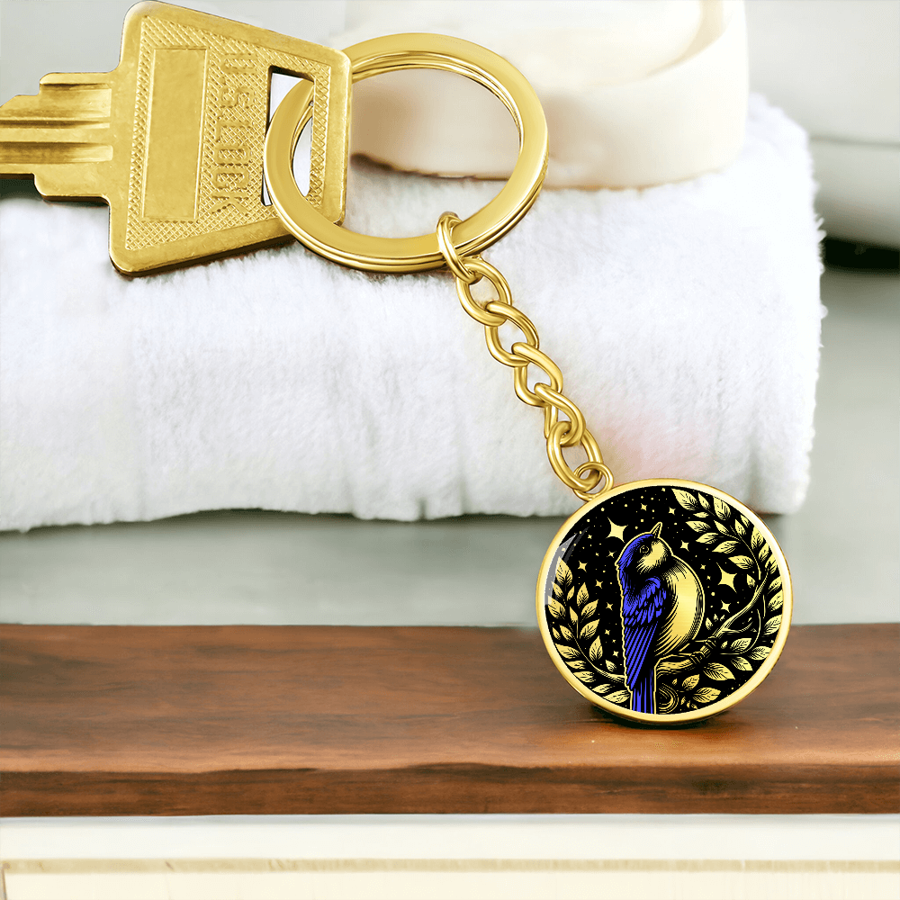 Eastern Bluebird Keychain