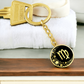 Virgo Zodiac Pendant Keychain