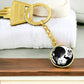 Moon and Rabbit Keychain
