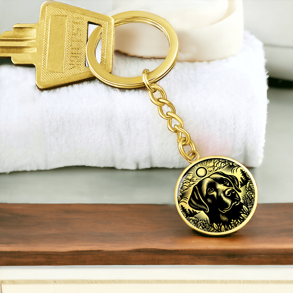 Labrador Retriever Memorial Keychain