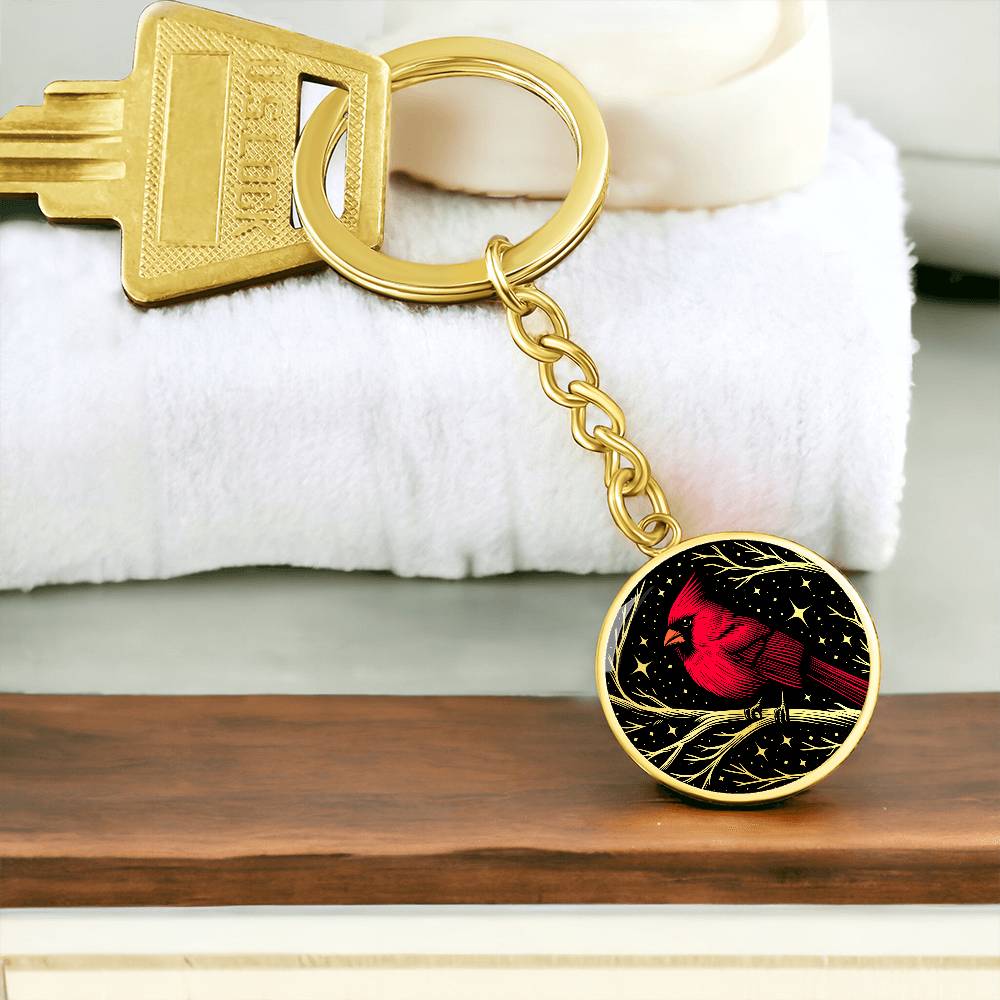 Northern Cardinal Keychain