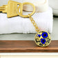 Blue Morning Glory Keychain