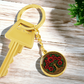 Celtic Tree of Life Pendant Keychain - Poppy August Birth Flower Jewelry