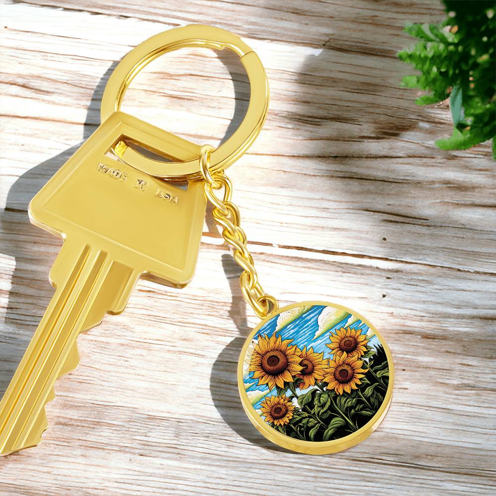 Sunflower Keychain