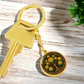 Celtic Tree of Life Pendant Keychain - Chrysanthemum November Birth Flower Jewelry
