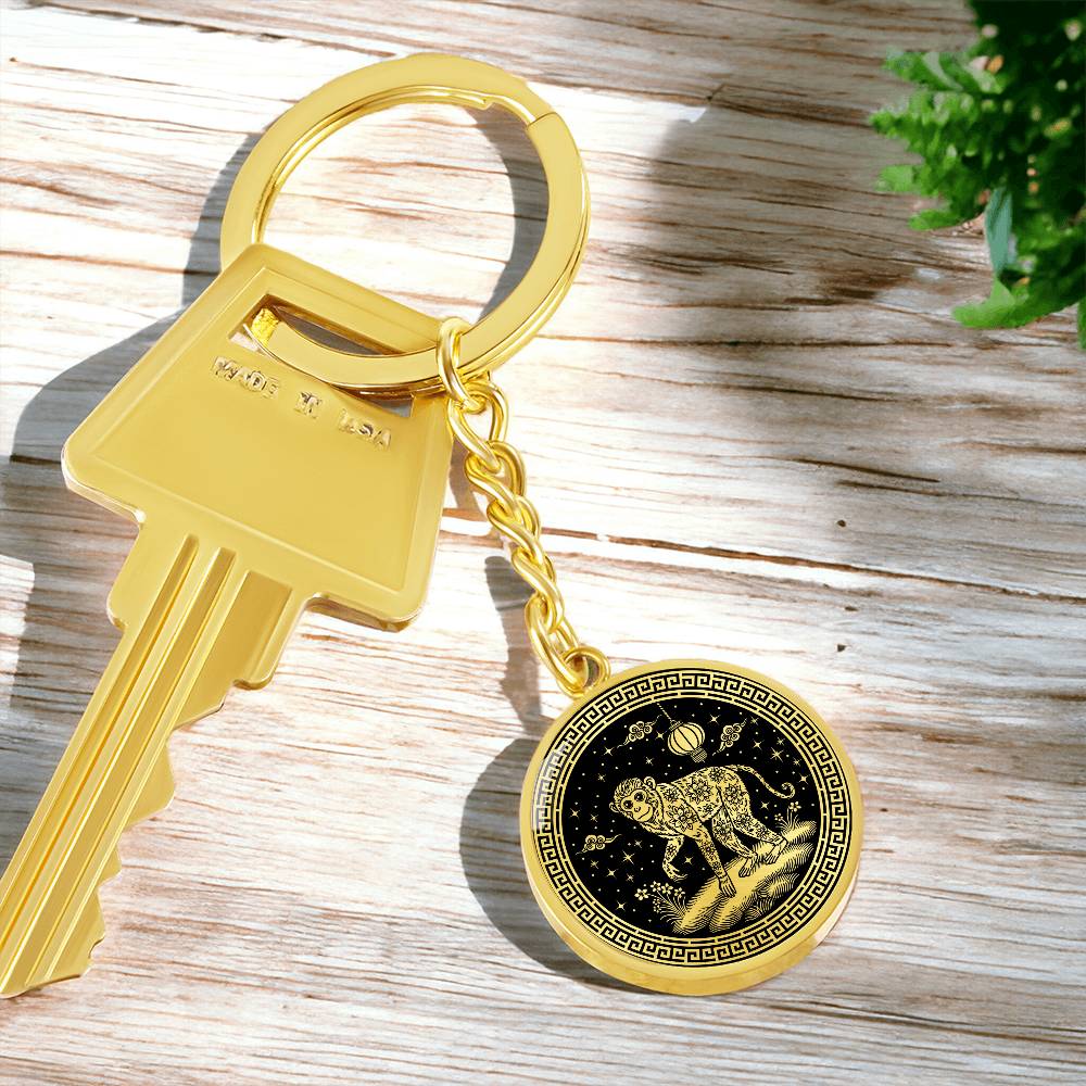 Monkey Keychain Chinese Zodiac Animal Pendant Jewelry