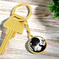 Moon and Rabbit Keychain