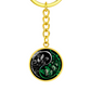 Lily of the Valley Keychain - May Yin Yang Birth Flower Jewelry