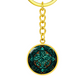 Teal Celtic Knot Keychain - Romantic Pendant Jewelry