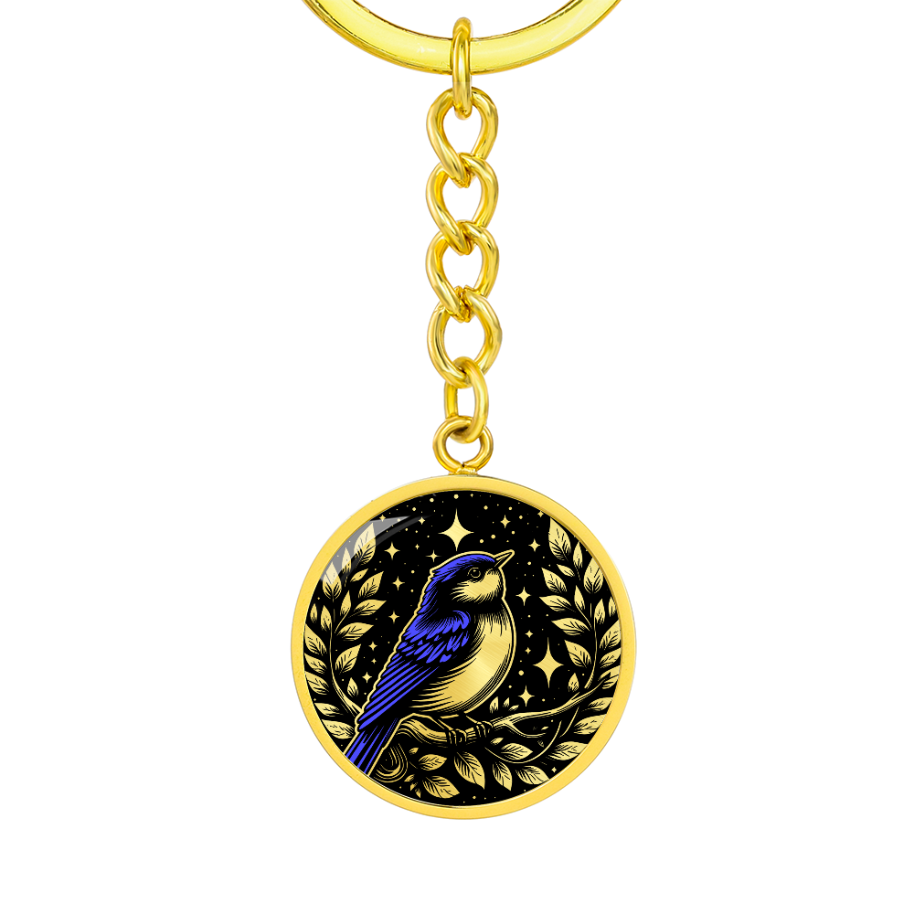 Eastern Bluebird Keychain