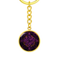 Purple Celtic Knot Keychain - Romantic Pendant Jewelry