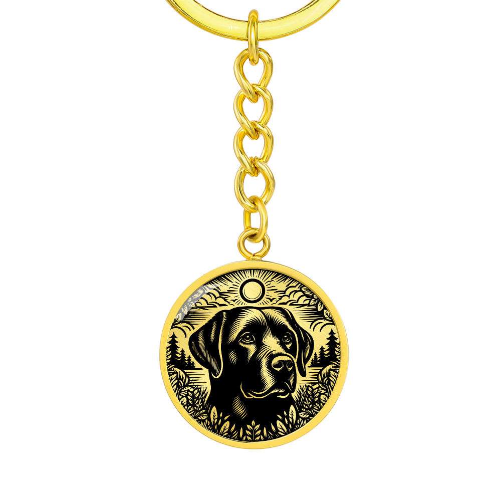 Labrador Retriever Memorial Keychain