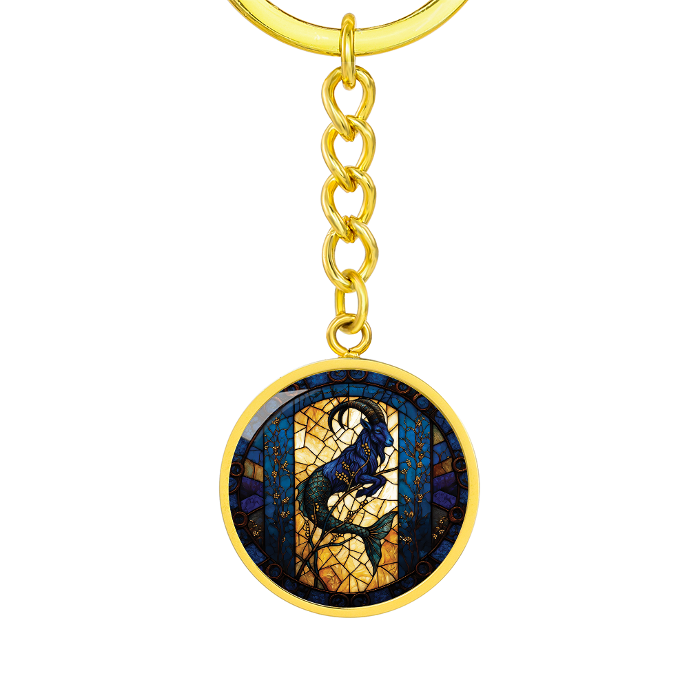 Capricorn Goat Keychain - Zodiac Pendant Jewelry