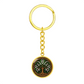 Celtic Tree of Life Pendant Keychain - Lily of the Valley May Birth Flower Jewelry