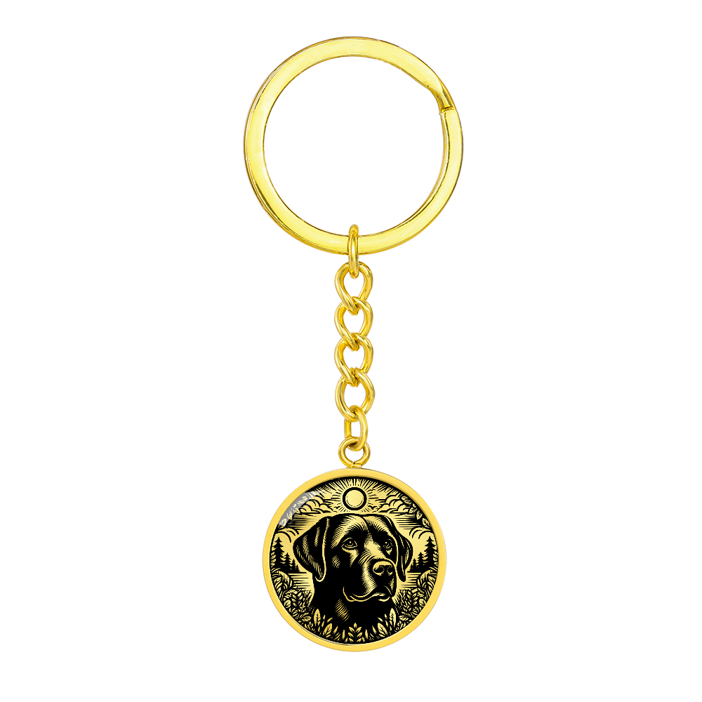 Labrador Retriever Memorial Keychain