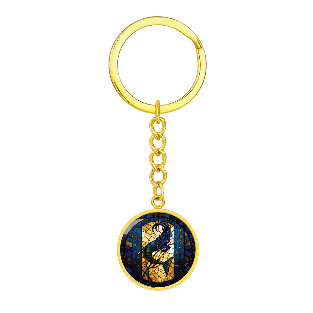 Capricorn Goat Keychain - Zodiac Pendant Jewelry