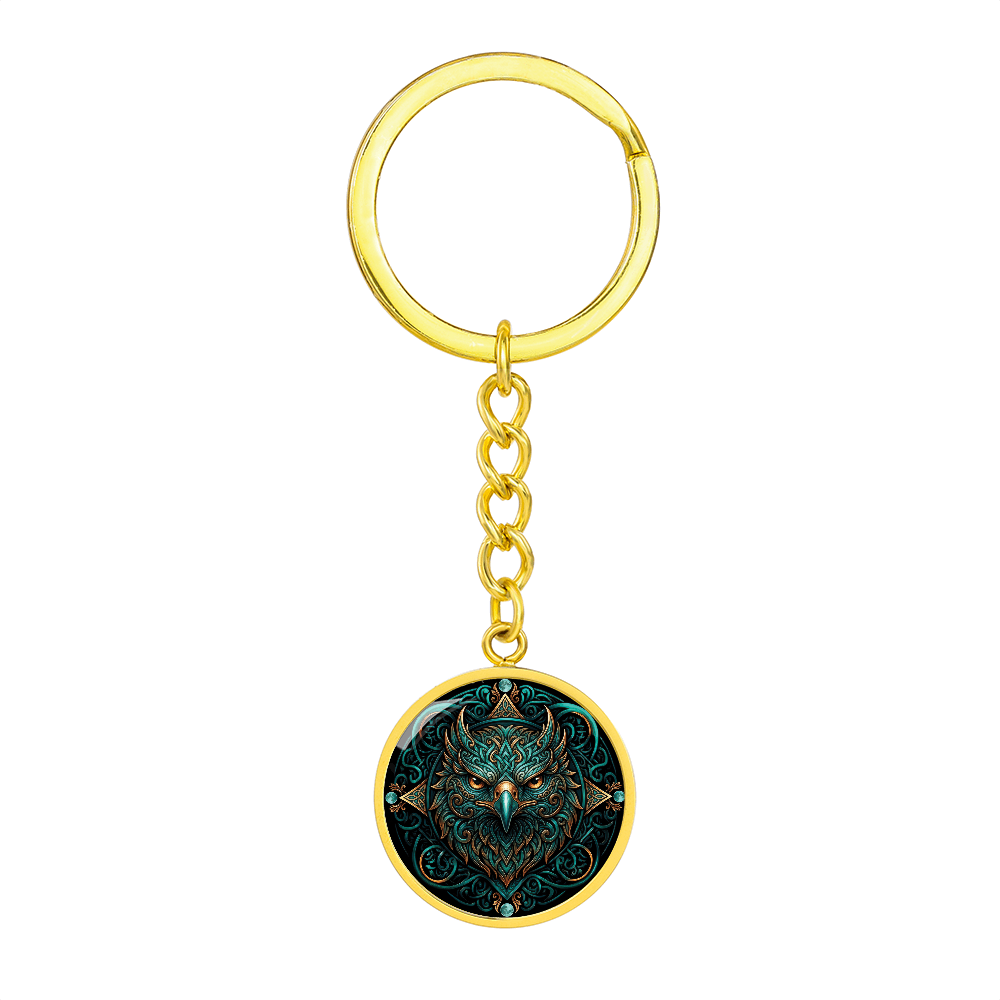 Celtic Hawk Keychain – Symbolizing Vision and Spiritual Guidance