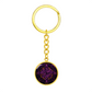 Purple Celtic Knot Keychain - Romantic Pendant Jewelry