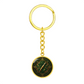Compass Rose Keychain - Green Celtic Pendant Jewelry