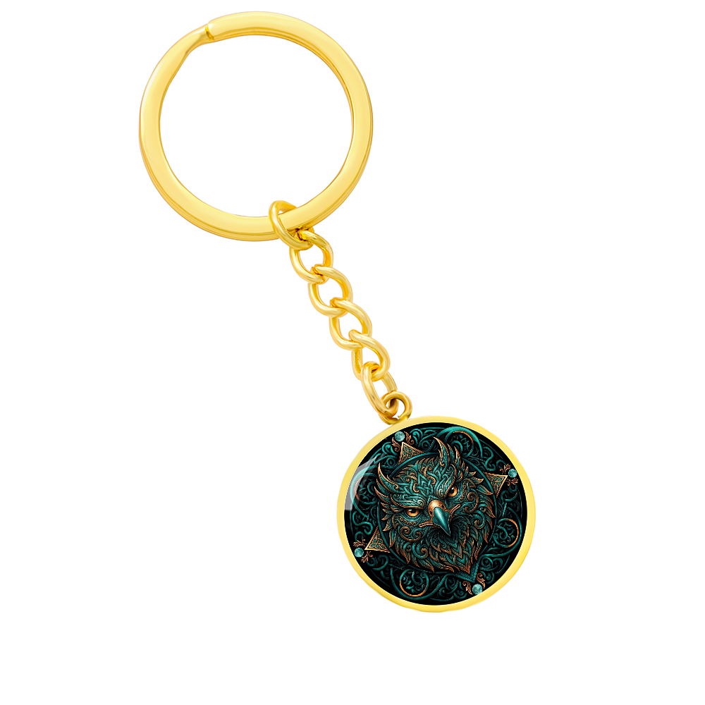 Celtic Hawk Keychain – Symbolizing Vision and Spiritual Guidance