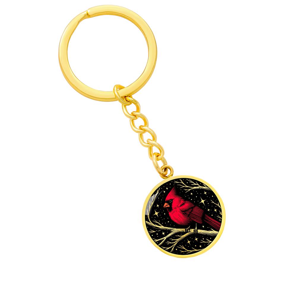 Northern Cardinal Keychain