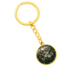 White Daisy Keychain - April Birth Flower Pendant Jewelry