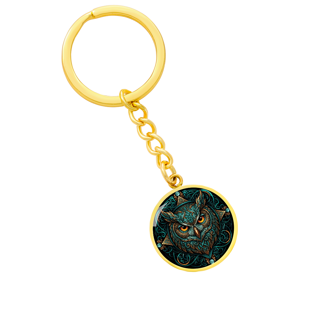 Celtic Owl Keychain – Symbolizing Wisdom and Spiritual Guidance