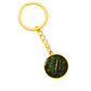Compass Rose Keychain - Green Celtic Pendant Jewelry
