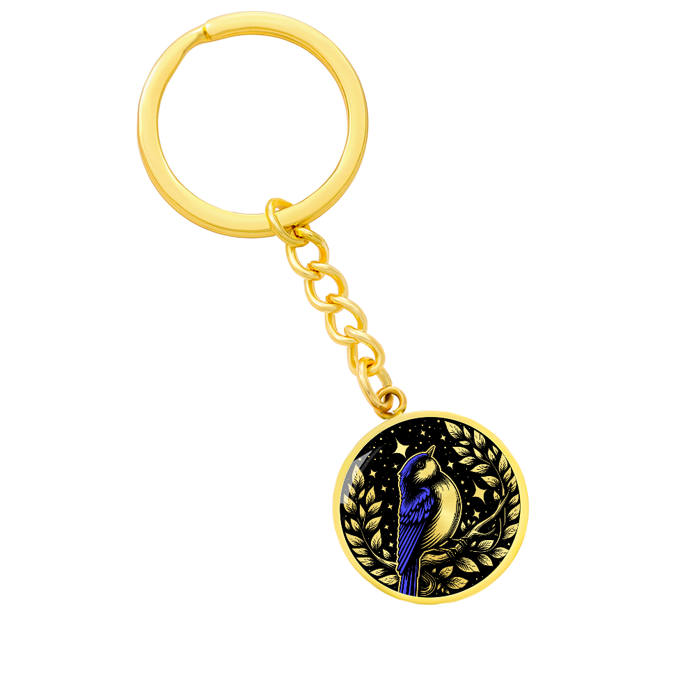 Eastern Bluebird Keychain